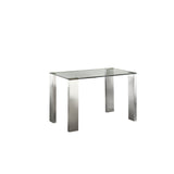 Schuller Malibu dining table in steel and glass 876873