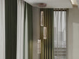 Lámpara Schuller Cañas 3 luces marrón y bronce 877725