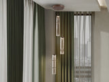 Lámpara Schuller Cañas 3 luces marrón y bronce 877725
