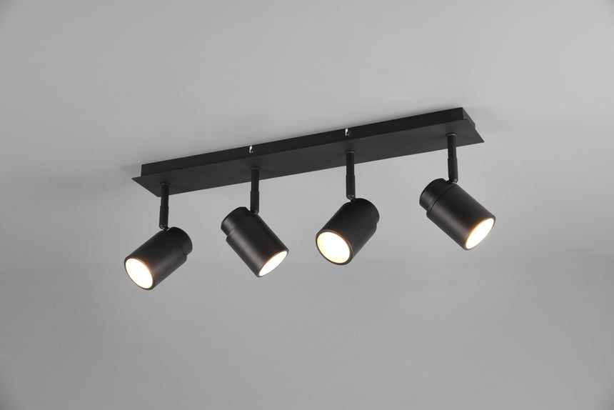 Trio Angelo Black mat metal spotlight 880400432