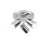 Foco Trio Angelo 3 luces cromo IP44 20cm 8