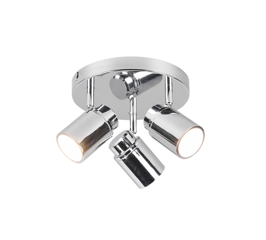 Foco Trio Angelo 3 luces cromo IP44 20cm 8