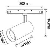 Empotrable Magneto Mantra negro 8817