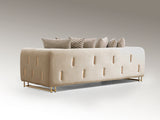 Schuller Viena Sofá 3 plazas beige oro 8831033