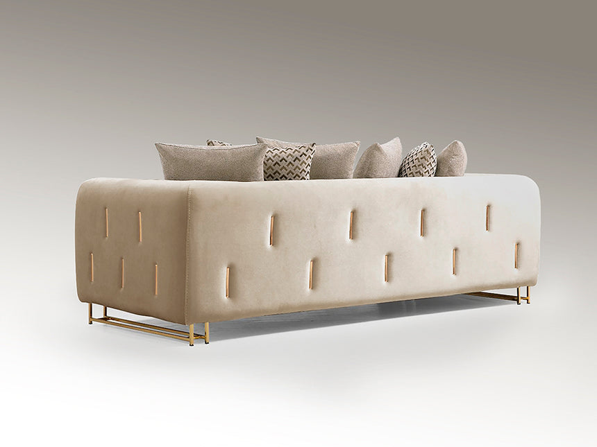 Schuller Viena Sofá 3 plazas beige oro 8831033