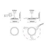 Ventilador de techo Mistral Fan Mantra negro 8831