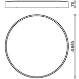 Plafón Cumbuco Ii Mantra negro 8842