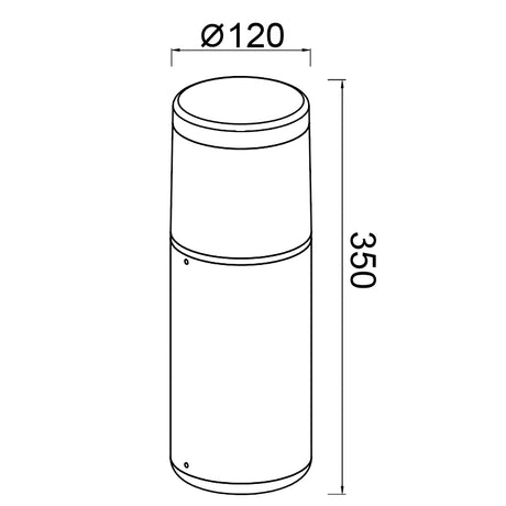 Baliza exterior Chicago Mantra blanco 8845