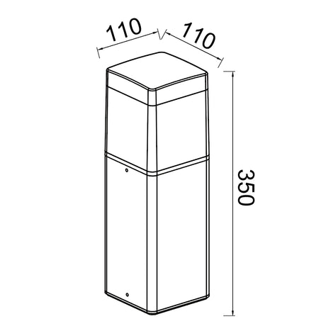 Baliza exterior Chicago Mantra blanco 8847