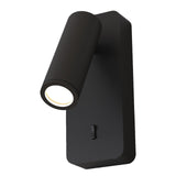 Aplique lector Mantra Notte 8874 en negro, con interruptor integrado