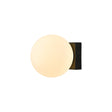 Plafón/aplique LED Mantra Puebla 6W 3000K negro 420lm 8889