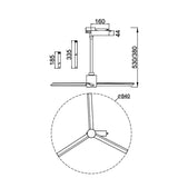 Ventilador de techo Monkey Fan Mantra blanco 8926