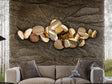 Escultura de pared bolas Schuller Serenity oro rosa acero inoxidable 65cm 895323
