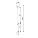 Mantra Spark Lámpara de techo colgante LED 7W 3000K blanco 8965
