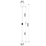 Mantra Moana Lámpara de techo colgante LED 7W 3000K oro rosa 8973