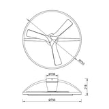 Mantra Nepal II ventilador de techo con luz plafón LED blanco y madera 9045
