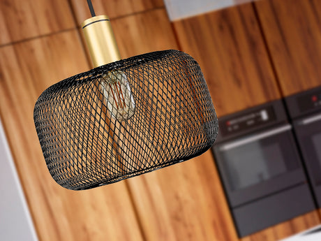 Lámpara de techo colgante Schuller Osiris 1 luz negro y - ambiente