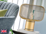 Lámpara de sobremesa Schuller Osiris 1 luz oro 30cm 910521UK
