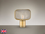 Lámpara de sobremesa Schuller Osiris 1 luz oro 30cm 910521UK
