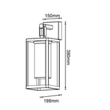 Aplique de exterior Alps Mantra blanco E27 IP65 9112