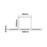 Mantra Meca Lámpara de techo colgante 28W blanco 4000K 9119