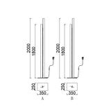 Mantra Manhattan Lámpara de pie oro 200cm 9198
