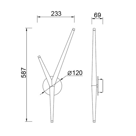 Aplique de pared ARRECIFE Mantra 9212