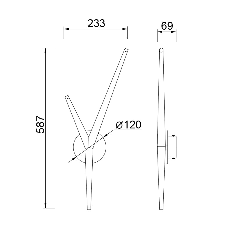 Aplique de pared ARRECIFE Mantra 9212