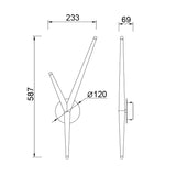 Aplique de pared ARRECIFE Mantra oro 9230