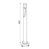 Baliza exterior Aran Mantra marrón 9286