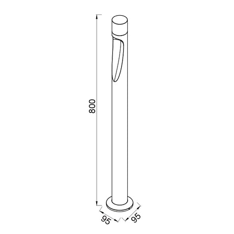 Baliza exterior Aran Mantra marrón 9286