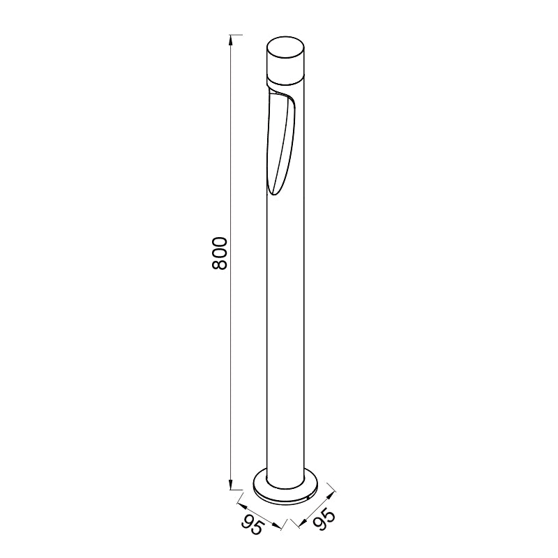 Baliza exterior Aran Mantra marrón 9286