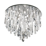 EGLO Calaonda Plafón acero inoxidable cristal cromo claro 93433