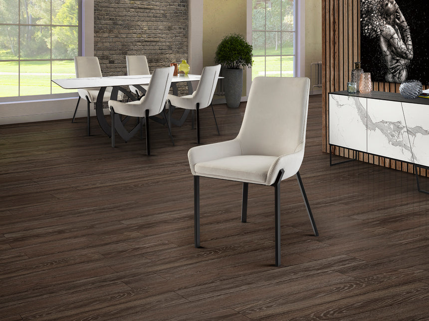 Silla Schuller Diane negro y blanco 55x87cm 9357841