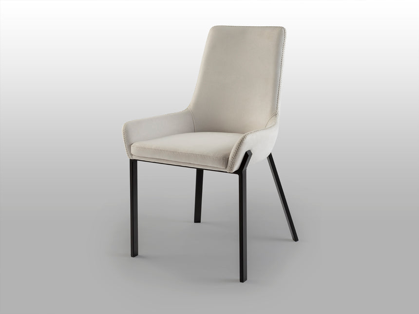 Silla Schuller Diane negro y blanco 55x87cm 9357841 - ambiente