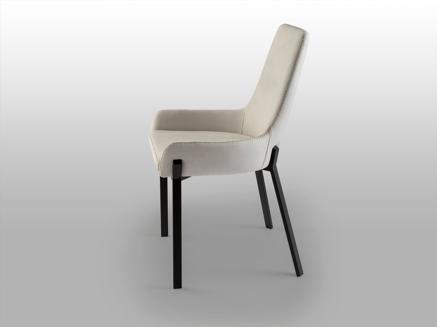 Silla Schuller Diane negro y blanco 55x87cm 9357841 - ambiente