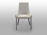 Silla Schuller Diane negro y blanco 55x87cm vista 5