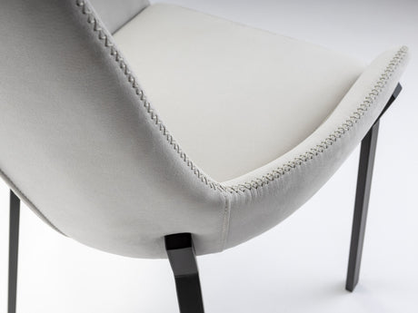 Silla Schuller Diane negro y blanco 55x87cm vista 6