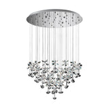 EGLO Pianopoli Lámpara de techo colgante LED acero inoxidable cristal cromo 93661