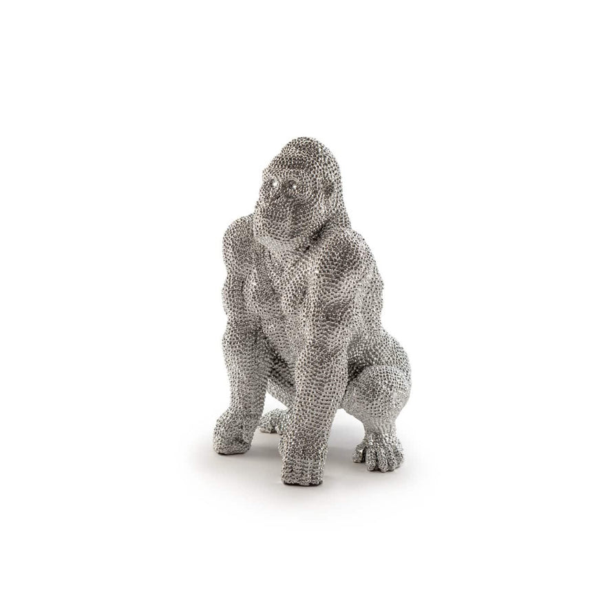 Schuller Gorila Figura pequeña plata 957014