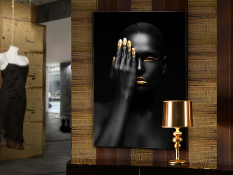 Cuadro fotografía impresa Schuller Oro negro negro 80x1 - vista 2