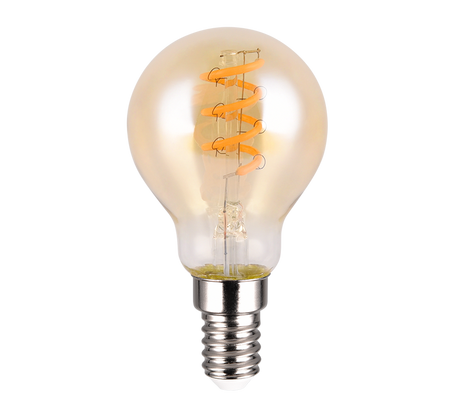 Bombilla Trio Led-Lm LED vidrio ámbar 1800K regulable Ø4,5cm 983-4813