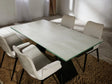 Mesa de comedor Schuller Alai negro y blanco extensible 160x76cm 983174 - imagen 3