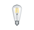 Bombilla Trio Kolben LED transparente 2700K IPX0 Ø6,4cm 987-600