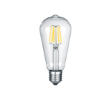 Bombilla Trio Kolben LED transparente 2700K IPX0 Ø6,4cm 987-600
