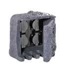 Columna de enchufes de exterior Trio Garden Socket gris IP44 19cm 9962-11