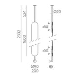 ACB Dresscode Espejo 160x20cm, Suelo, RAL 1036, A10734R1036