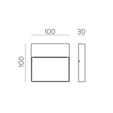 ACB Nashira 16/2062 Aplique Antracita Texturado, LED 1x4W 3000K 175lm, IP65 A2062000GR