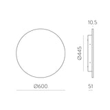 ACB Combo Aplique negro LED Slide Switch A3966370N