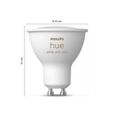 Philips Hue White and Color Ambiance Bombilla dicroica RGBW GU10 4,2W (3 uds) 8720169229877 - imagen 8